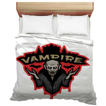 Vampire Emblem On A Dark Background Bedding 168577680