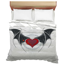 Vampire Heart Bedding 108764213