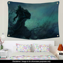 Vampire In The Night Sky Wall Art 93534387