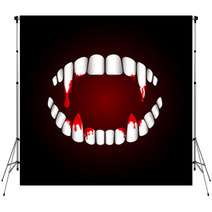 Vampire Teeth Backdrops 56123482