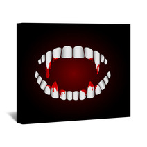 Vampire Teeth Wall Art 56123482