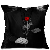 Vampire With A Rose Pillows 44070402