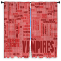 Vampires Window Curtains 42425423