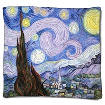 Van Gogh The Starry Night Adult Coloring Page Blankets 199514031