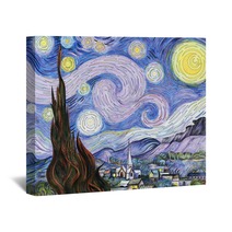 Van Gogh The Starry Night Adult Coloring Page Wall Art 199514031
