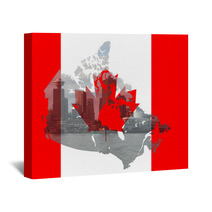 Vancouver Skyline Canada Wall Art 2363826