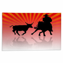 Vaquero Llevando Vacas Rugs 13738588