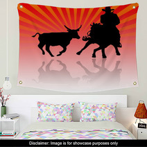 Vaquero Llevando Vacas Wall Art 13738588