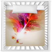 Varicolored  Branch With Abstract Leaves Nursery Decor 38773419