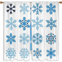 Various Snowflakes Window Curtains 69868142