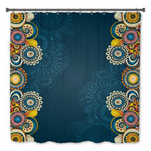 Vector Abstract Floral Decorative Background. Bath Decor 65962519