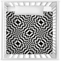 Vector Abstract Monochrome Illusive Seamless Pattern. Nursery Decor 67121899