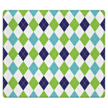 Vector Argyle Seamless Pattern In Navy Blue And Green Color Seamless Argyle Pattern Checkered Seamless Pattern Rugs 162079615
