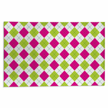 Vector Argyle Seamless Pattern In Pink And Green Color Seamless Argyle Pattern Checkered Seamless Pattern Rugs 162079632