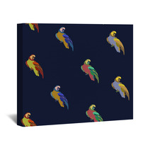 Vector Background With Birds Wall Art 62271292