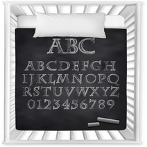 Vector Chalk Font Nursery Decor 65615612