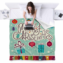 Vector Christmas Card Blankets 57768415
