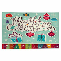 Vector Christmas Card Rugs 57768415