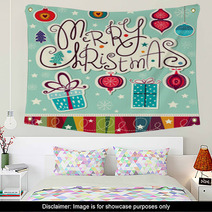 Vector Christmas Card Wall Art 57768415