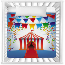 Vector Circus Tent  Bright Icon Nursery Decor 51788095