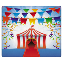 Vector Circus Tent  Bright Icon Rugs 51788095
