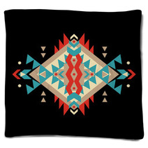 Vector Colorful Decorative Ethnic Pattern Blankets 61648627