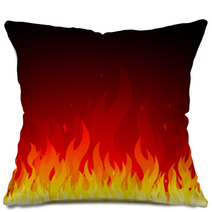 Vector Fire Background Pillows 23263014
