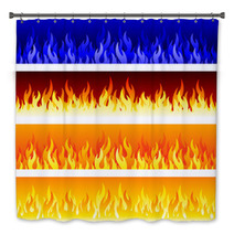 Vector Fire Banners Bath Decor 23262945