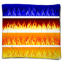 Vector Fire Banners Blankets 23262945