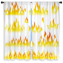 Vector Fire Element Window Curtains 23262948