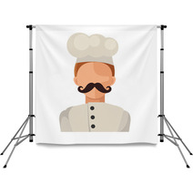 Vector Flat Chef Icon Backdrops 68795510