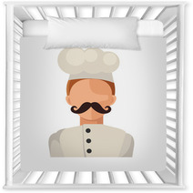 Vector Flat Chef Icon Nursery Decor 68795510