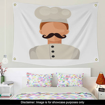 Vector Flat Chef Icon Wall Art 68795510