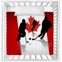 Vector Ice Hockey Players Nursery Decor 20237634