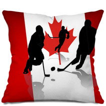 Vector Ice Hockey Players Pillows 20237634