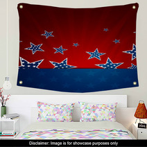 Vector Illustration Of An Independence Day Design Wall Art 52579630