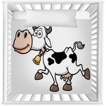 Vector Illustration Of Cartoon Cow Nursery Decor 55592534
