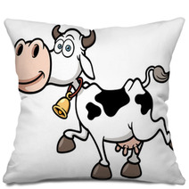 Vector Illustration Of Cartoon Cow Pillows 55592534