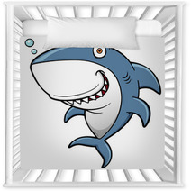 Vector Illustration Of Cartoon Shark Nursery Decor 64941382