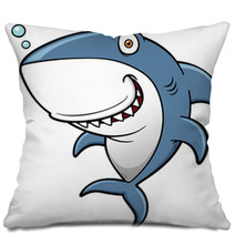 Vector Illustration Of Cartoon Shark Pillows 64941382