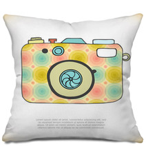 Vector Illustration Of Detailed Isolated Icon Of Camer Pillows 56946168