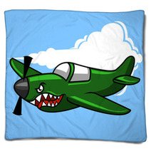 Vector Illustration Of Military Aircraft Especially For Attack Blankets 84082367