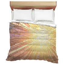Vector Illustration Of Mosaic Sunset. Bedding 63777492
