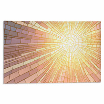 Vector Illustration Of Mosaic Sunset. Rugs 63777492