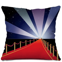 Vector Illustration Of Red Carpet Pillows 14770042