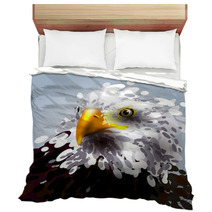 Vector Illustration Of The Eagles Head Bedding 108749114