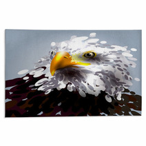 Vector Illustration Of The Eagles Head Rugs 108749114