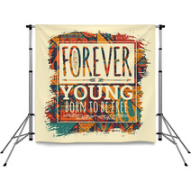 Vector Illustration With The Slogan For T Shirts Backdrops 124726869