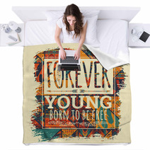 Vector Illustration With The Slogan For T Shirts Blankets 124726869