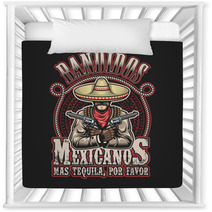 Vector Illustrtion Of Mexican Bandit Print Template Nursery Decor 88458710